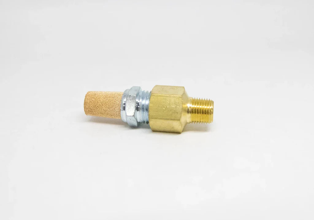 COMPRESSOR STONE AIR FILTER BRASS SINTERED 1/8" MPT BEM-B