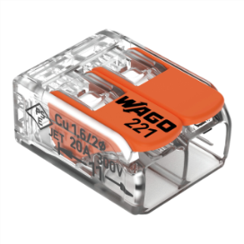 WAGO WIRE CONNECTORS 2-CONDUCTOR 224-412