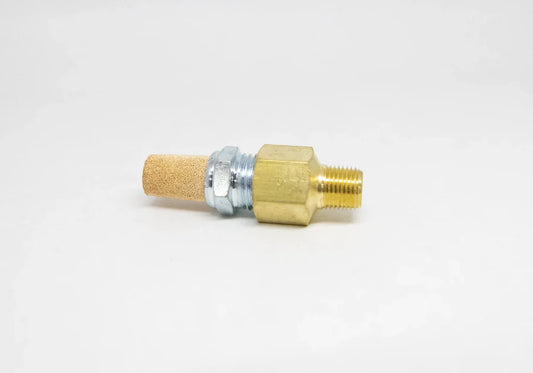 COMPRESSOR STONE AIR FILTER BRASS SINTERED 1/8" MPT BEM-B