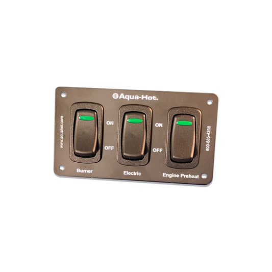 AQUA HOT 3-POSITION SWITCH PANEL ASSEMBLY ELE-000-509